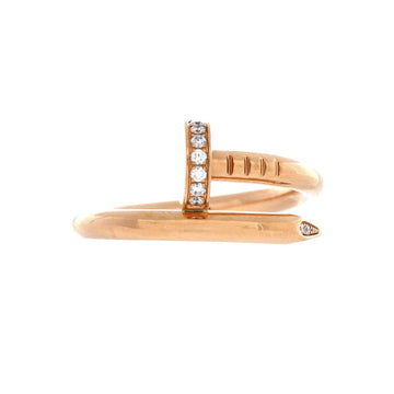 Cartier Juste un Clou Ring 18K Rose Gold and Diamonds