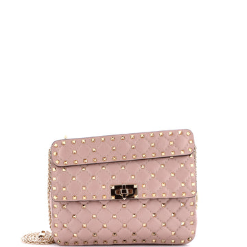 Valentino Garavani Rockstud Spike Flap Bag Quilted Leather Medium