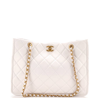 Chanel Sweet Classic Shopping Tote Quilted Caviar Large