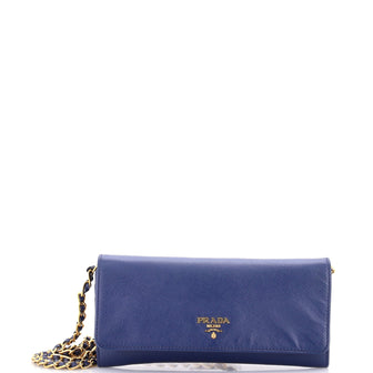 Prada Wallet on Chain Saffiano Leather