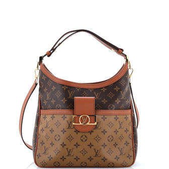 Louis Vuitton Dauphine Hobo Reverse Monogram Canvas MM