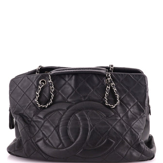 Chanel Timeless Classic Shopping Tote Quilted Caviar XL