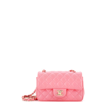 Chanel Classic Single Flap Bag Quilted Lambskin Mini