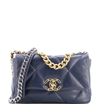 Chanel 19 Flap Bag Quilted Leather Medium