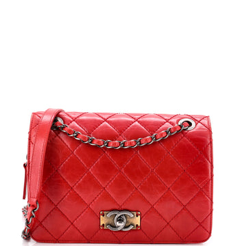 Chanel Day Trip Flap Bag Quilted Glazed Calfskin and Nubuck