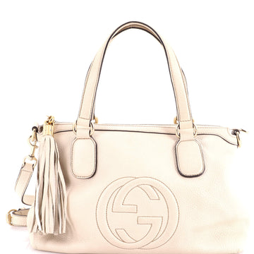 Gucci Soho Convertible Soft Top Handle Bag Leather