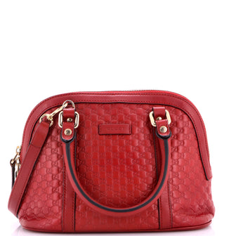 Gucci Convertible Dome Satchel Microguccissima Leather Mini
