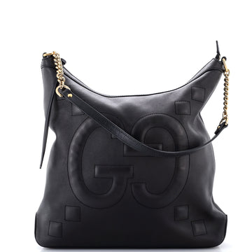 Gucci Apollo Hobo GG Embossed Calfskin Large