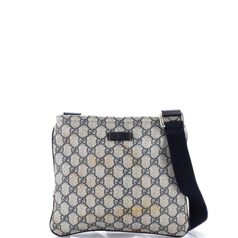 Gucci Zip Top Messenger Bag GG Coated Canvas Small
