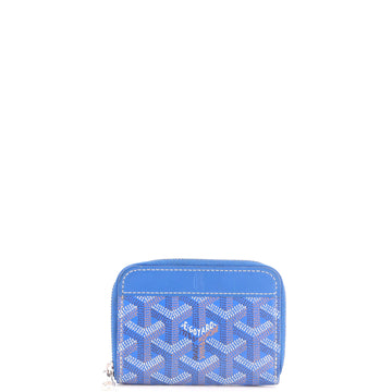 Goyard Matignon Zip Wallet Coated Canvas with Leather PM