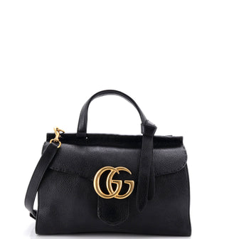 Gucci GG Marmont Top Handle Bag Leather Small
