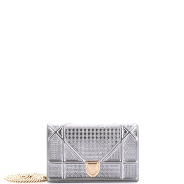 Christian Dior Diorama Wallet on Chain Cannage Embossed Calfskin