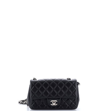 Chanel Classic Single Flap Bag Quilted Lambskin Mini