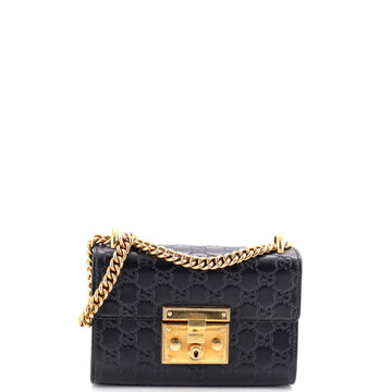 Gucci Padlock Shoulder Bag Guccissima Leather Small