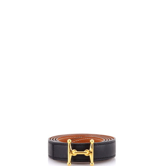 Hermes Mors H Reversible Belt Leather Thin