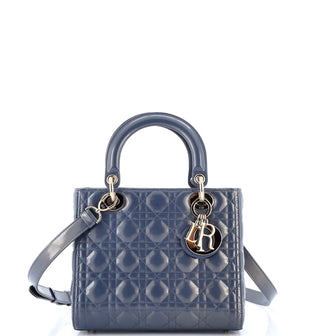 Christian Dior Lady Dior NM Bag Cannage Quilt Patent Medium