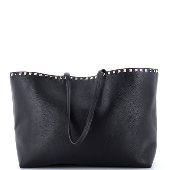 Valentino Garavani Rockstud Shopper Tote Leather Large
