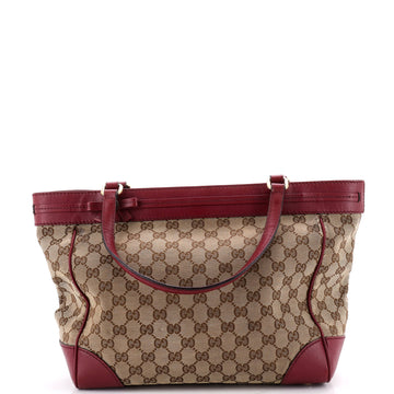Gucci Mayfair Satchel GG Canvas with Leather Medium