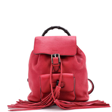 Gucci Bamboo Tassel Backpack Leather Medium