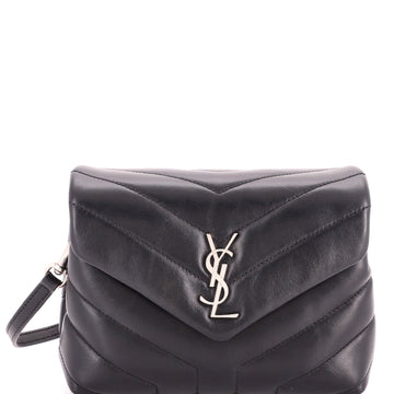 Saint Laurent Loulou Shoulder Bag Matelasse Chevron Leather Toy