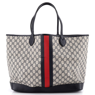 Gucci Ophidia Open Shopping Tote GG Coated Canvas Large