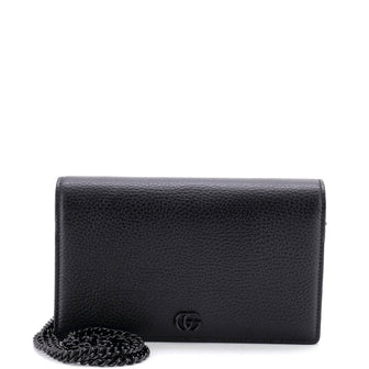 Gucci Petite GG Marmont Chain Wallet Leather Mini