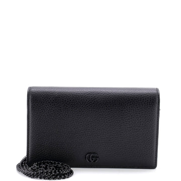 Gucci Petite GG Marmont Chain Wallet Leather Mini