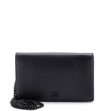 Gucci Petite GG Marmont Chain Wallet Leather Mini