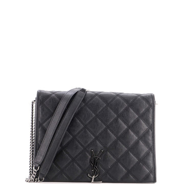 Saint Laurent Becky Shoulder Bag Quilted Leather Small