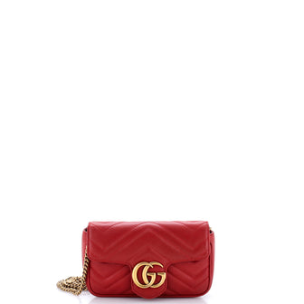 Gucci GG Marmont Flap Bag Matelasse Leather Super Mini
