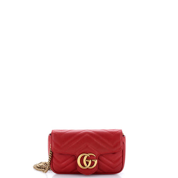 Gucci GG Marmont Flap Bag Matelasse Leather Super Mini