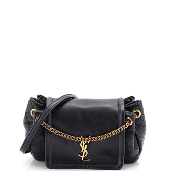 Saint Laurent Nolita Satchel Quilted Leather Mini