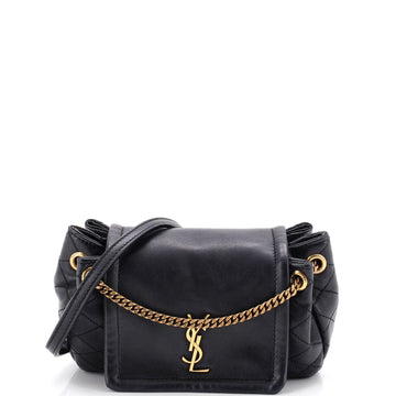 Saint Laurent Nolita Satchel Quilted Leather Mini