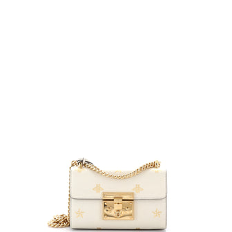 Gucci Padlock Shoulder Bag Printed Leather Small