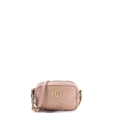 Gucci GG Marmont Shoulder Bag Matelasse Leather Mini