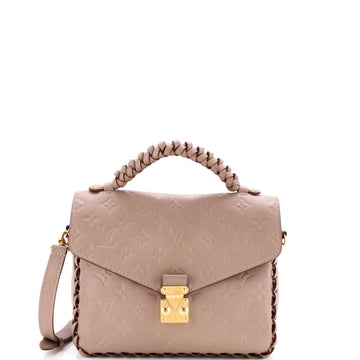 Louis Vuitton Braided Handle Pochette Metis Monogram Empreinte Leather