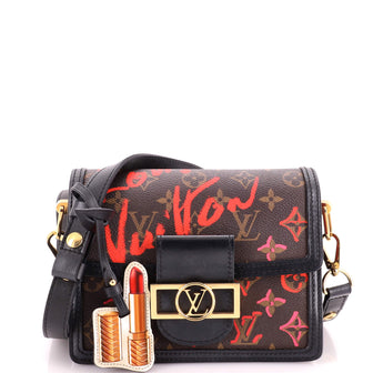 Louis Vuitton Dauphine Shoulder Bag Limited Edition Fall in Love Monogram Canvas Mini
