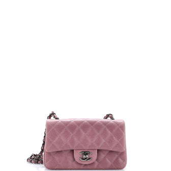 Chanel Classic Single Flap Bag Quilted Caviar Mini