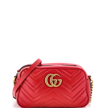 Gucci GG Marmont Shoulder Bag Matelasse Leather Small