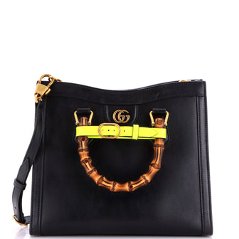 Gucci Diana NM Bamboo Handle Tote Leather Small