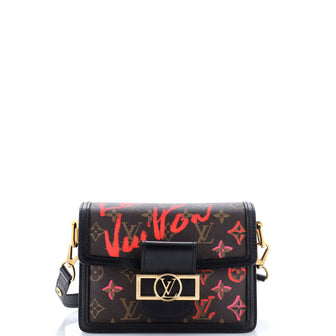 Louis Vuitton Dauphine Shoulder Bag Limited Edition Fall in Love Monogram Canvas Mini