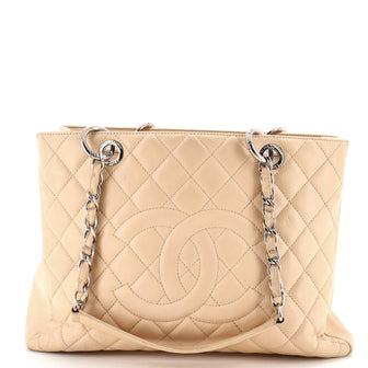 Chanel Grand Shopping Tote Quilted Caviar