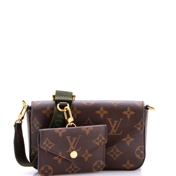 Louis Vuitton Felicie Strap & Go Handbag Monogram Canvas