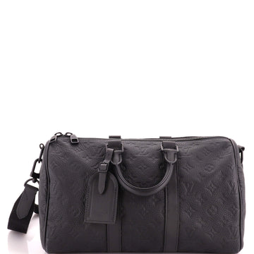 Louis Vuitton Keepall Bandouliere Bag Monogram Taurillon Leather 35