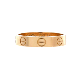 Cartier Love Wedding Band Ring 18K Yellow Gold
