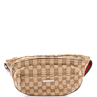 Gucci Tag Crossbody Bag GG Canvas Small