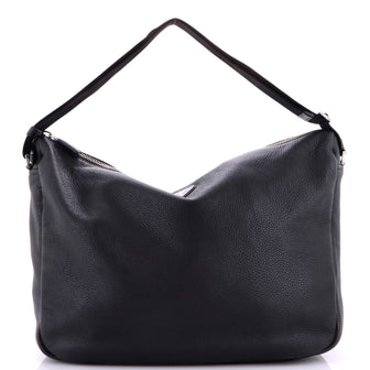 Prada Zip Shoulder Bag Vitello Daino Large