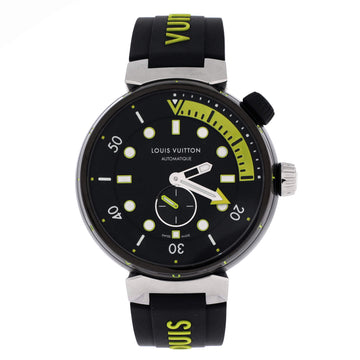 Louis Vuitton Tambour Street Diver Automatic Watch Stainless Steel and Rubber 44