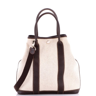 Hermes Garden File Tote Toile and Leather 28