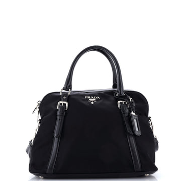 Prada Convertible Dome Satchel Tessuto with Leather Large